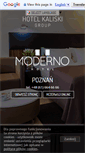 Mobile Screenshot of hotelmoderno.pl